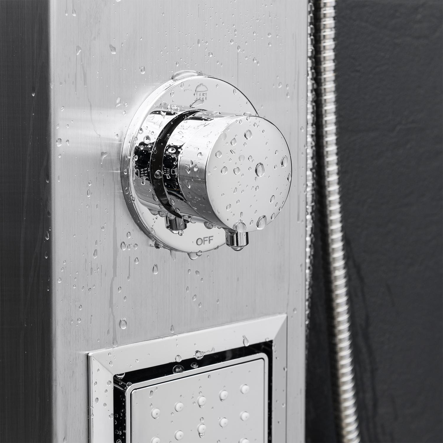 AKDY JX9000 39" Easy Connect Wall Mount Stainless Steel Rainfall Style