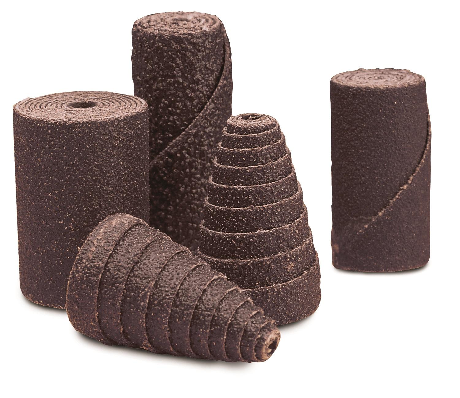3M Cartridge Roll 341D, Straight, 1/4" Diameter x 1" Length, 80 Grit