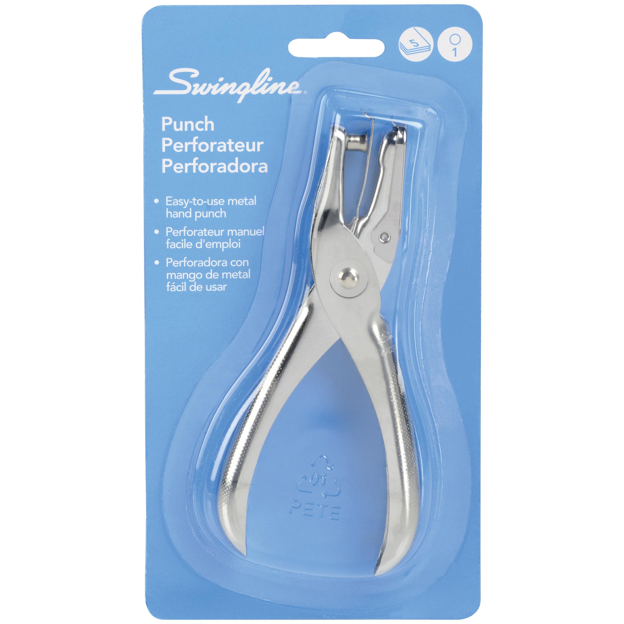 Swingline 1Hole Punch, 1/4" Holes, 5 Sheets (A7074005