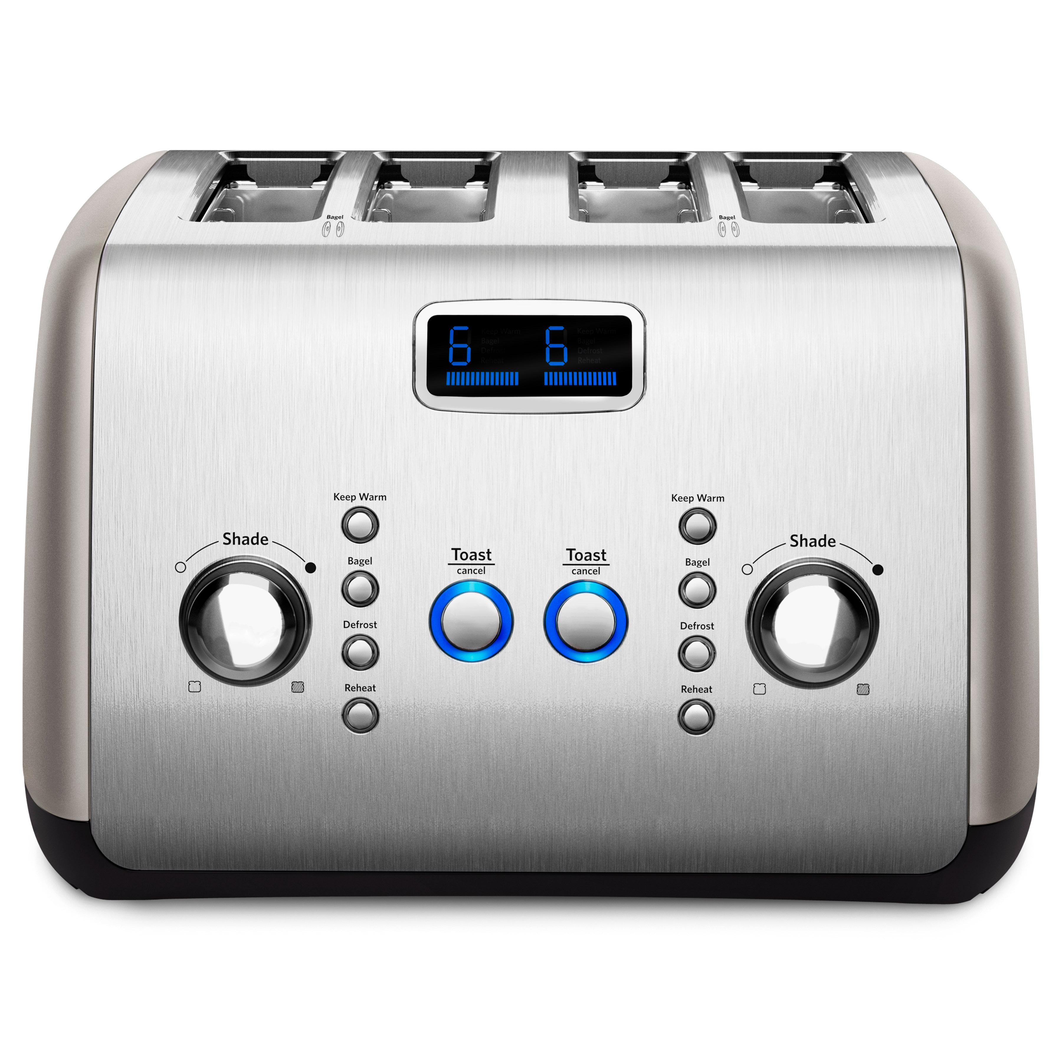 KitchenAid KMT422CU 4Slice Toaster, Countour Silver