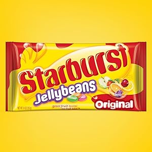 Bag of Starburst Jellybeans - Fruit flavored jelly bean candy.
