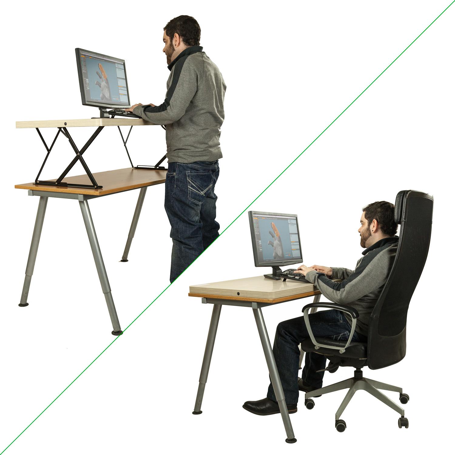 Halter Electric Adjustable Height Table Top Sit / Stand Desk (U101) Office Products