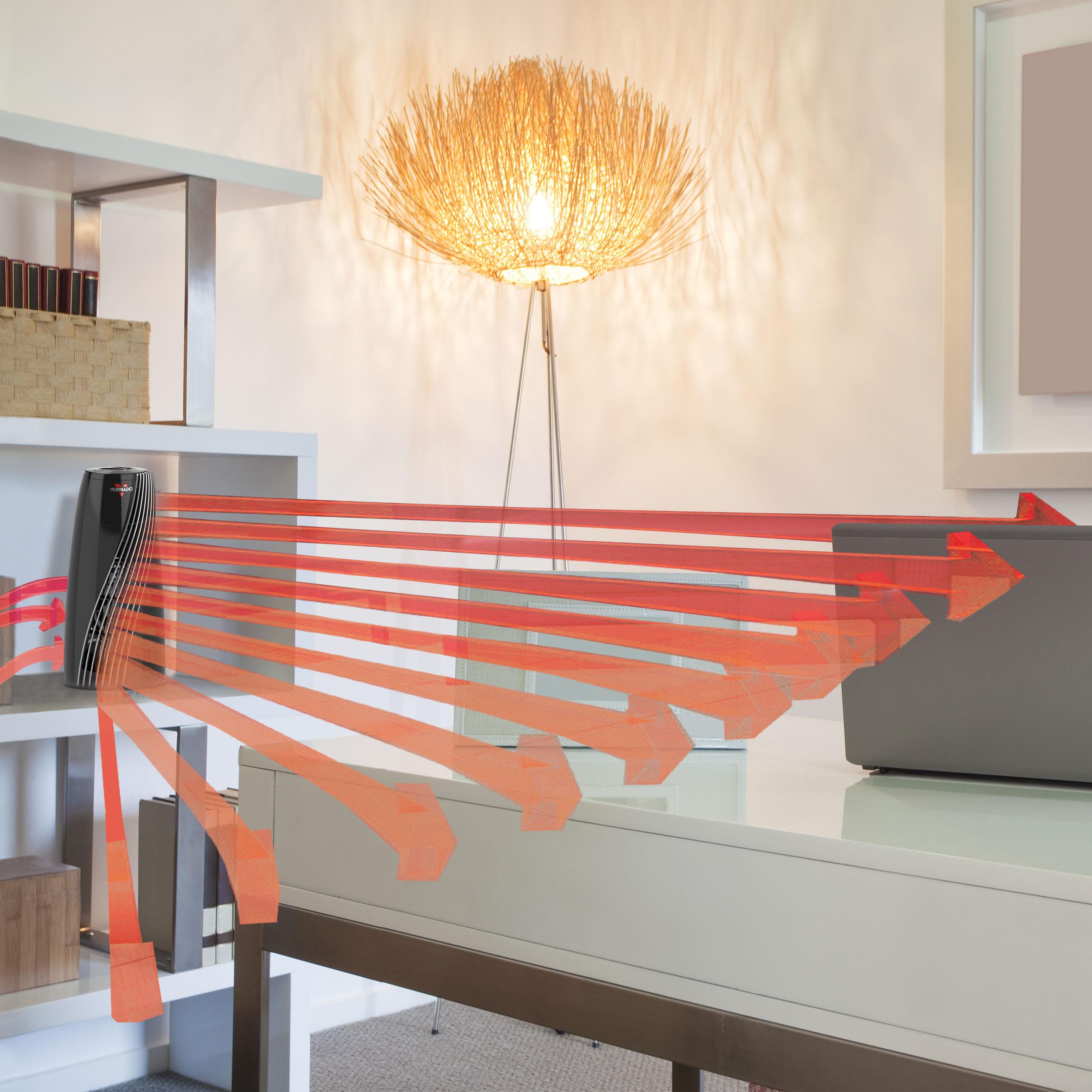 Vornado SRTH Small Room Tower Heater, Black Space Heaters