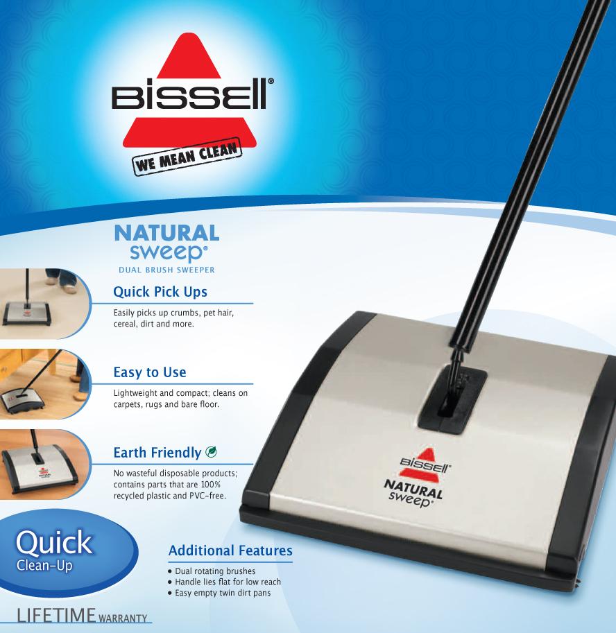 BISSELL Natural Sweep Dual Brush Sweeper, 92N0A (same as
