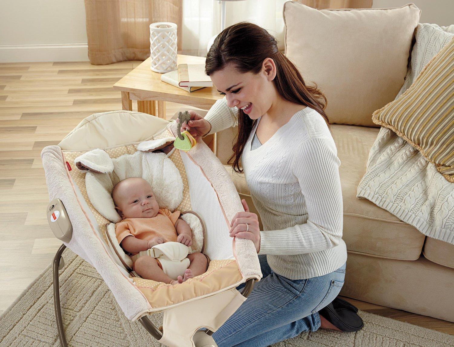 FisherPrice My Little Snugapuppy Deluxe Newborn Rock N