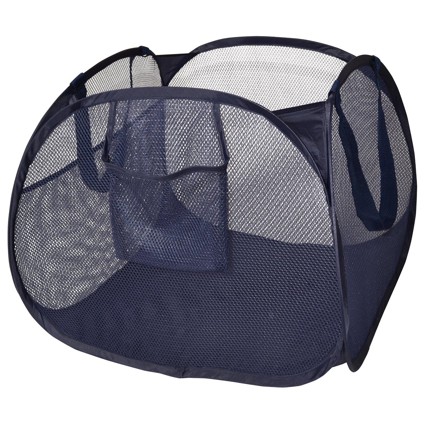 ProMart DAZZ Deluxe PopUp Hamper, Pyramid, Navy Blue