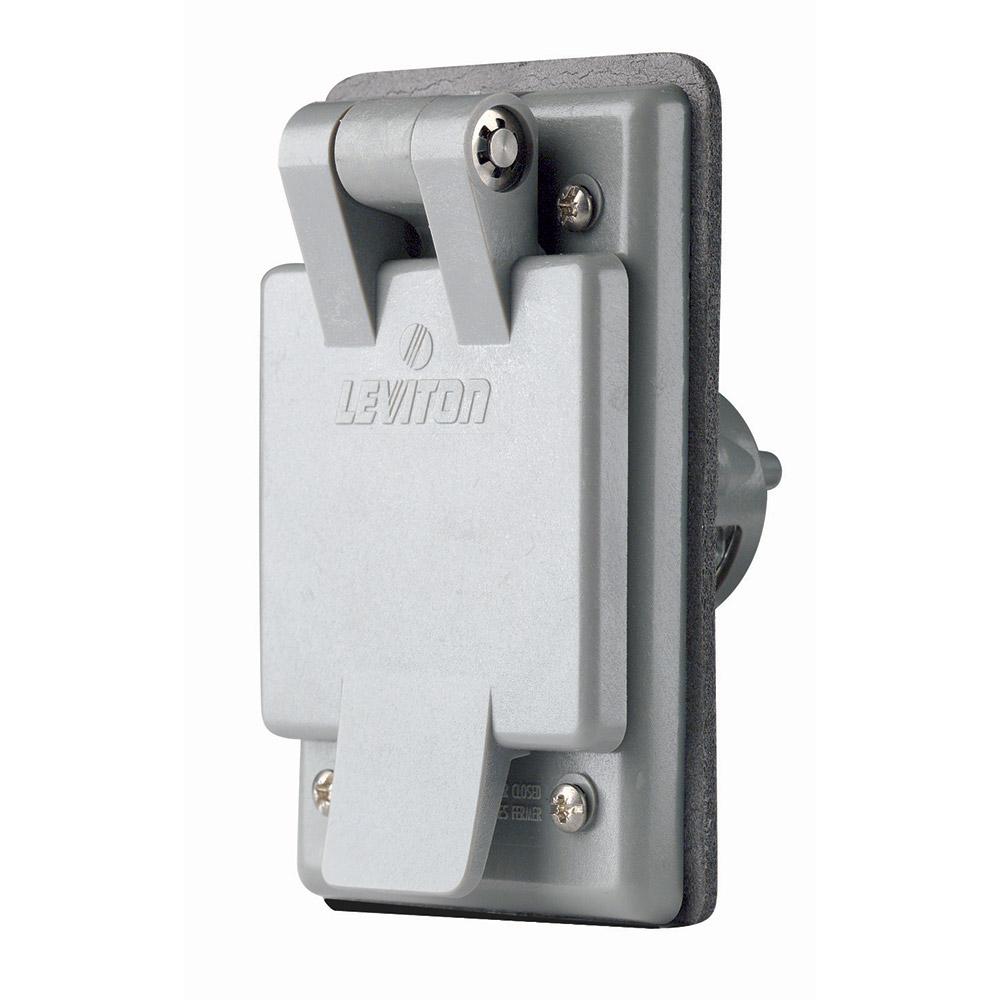 Leviton 5278CWP 15 Amp, 125 Volt, Power Inlet Receptacle, Straight