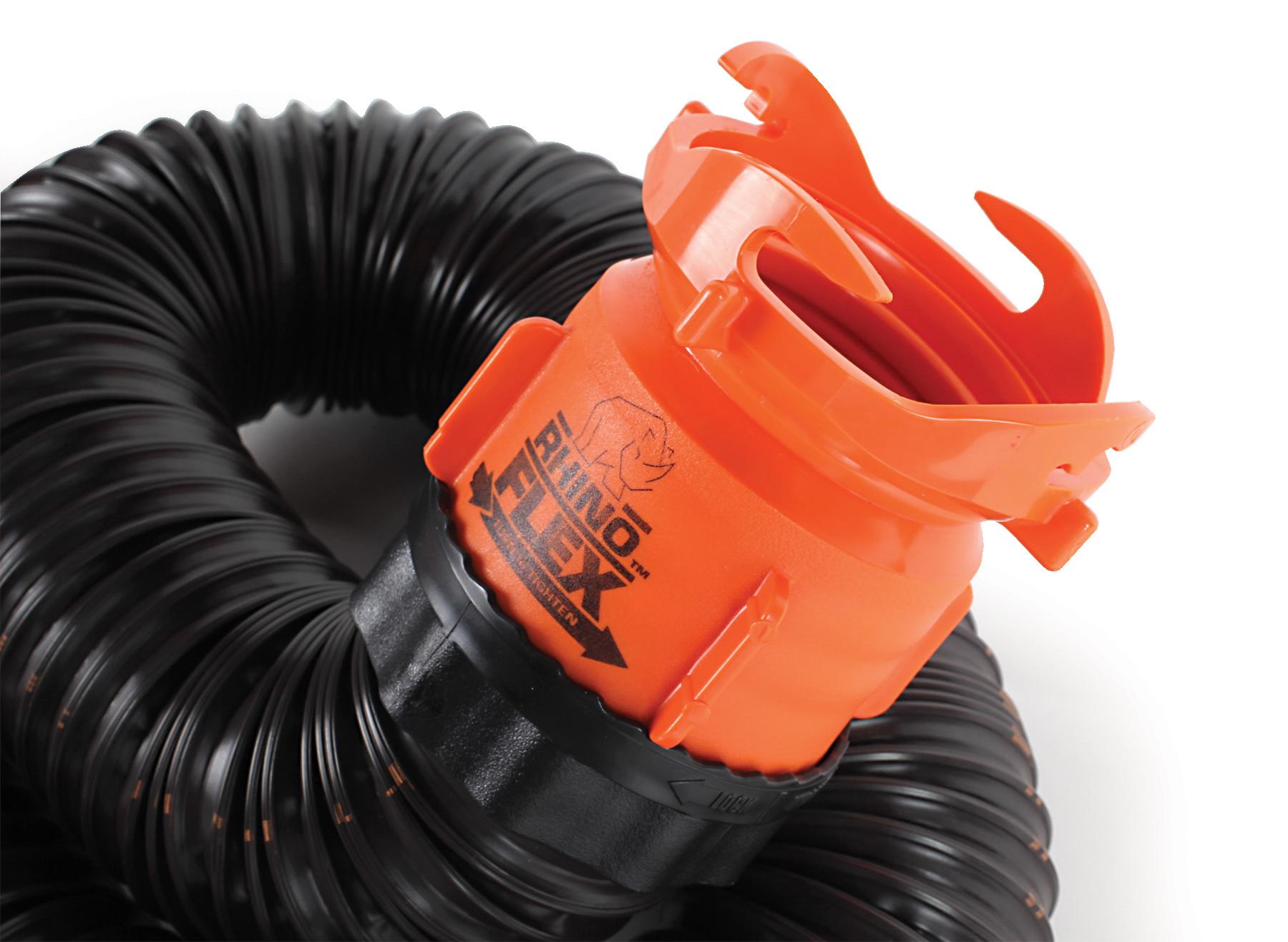 Camco 39761 RhinoFLEX 15' RV Sewer Hose Kit with Swivel