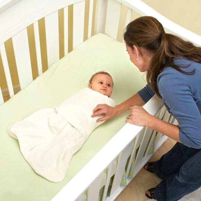 HALO SleepSack MicroFleece Swaddle, Cream, Small Nursery Blankets Baby