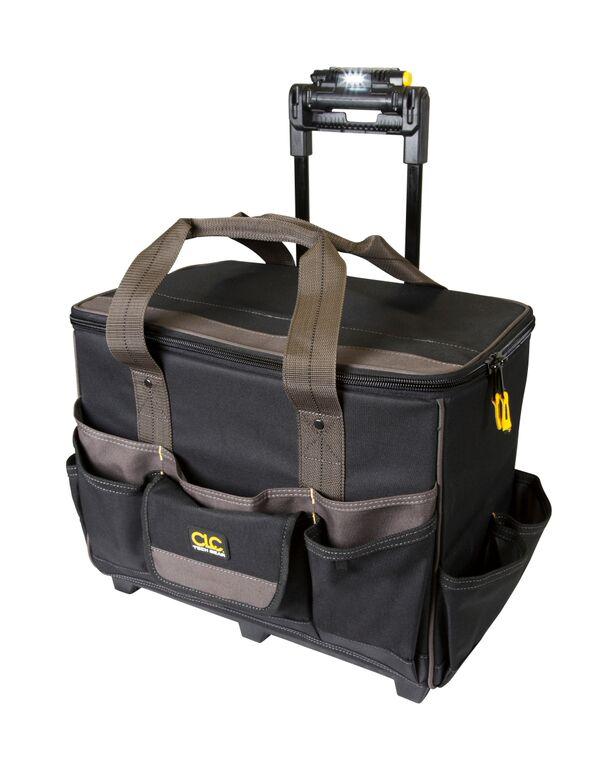 Custom Leathercraft L258 TechGear Roller Tool Bag with Lighted Handle