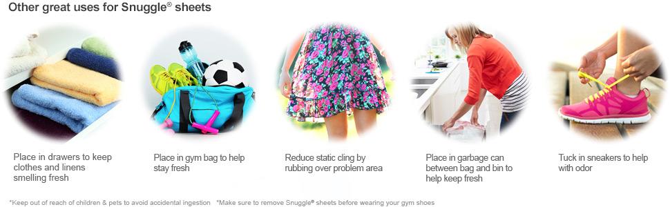 fresh clothes, reduce static cling, help with odor