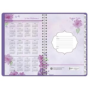 AT-A-GLANCE, Beautiful Day Weekly/Monthly Planners, weekly/monthly planner, planner book, floral pla