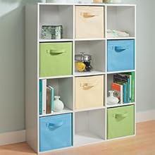 Cubeicals, storage, cubes, fabric drawers, organization, organize your home, closetmaid