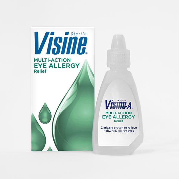 Visine A Allergy Relief Eye Drops, 2Count, 0.5 Fluid