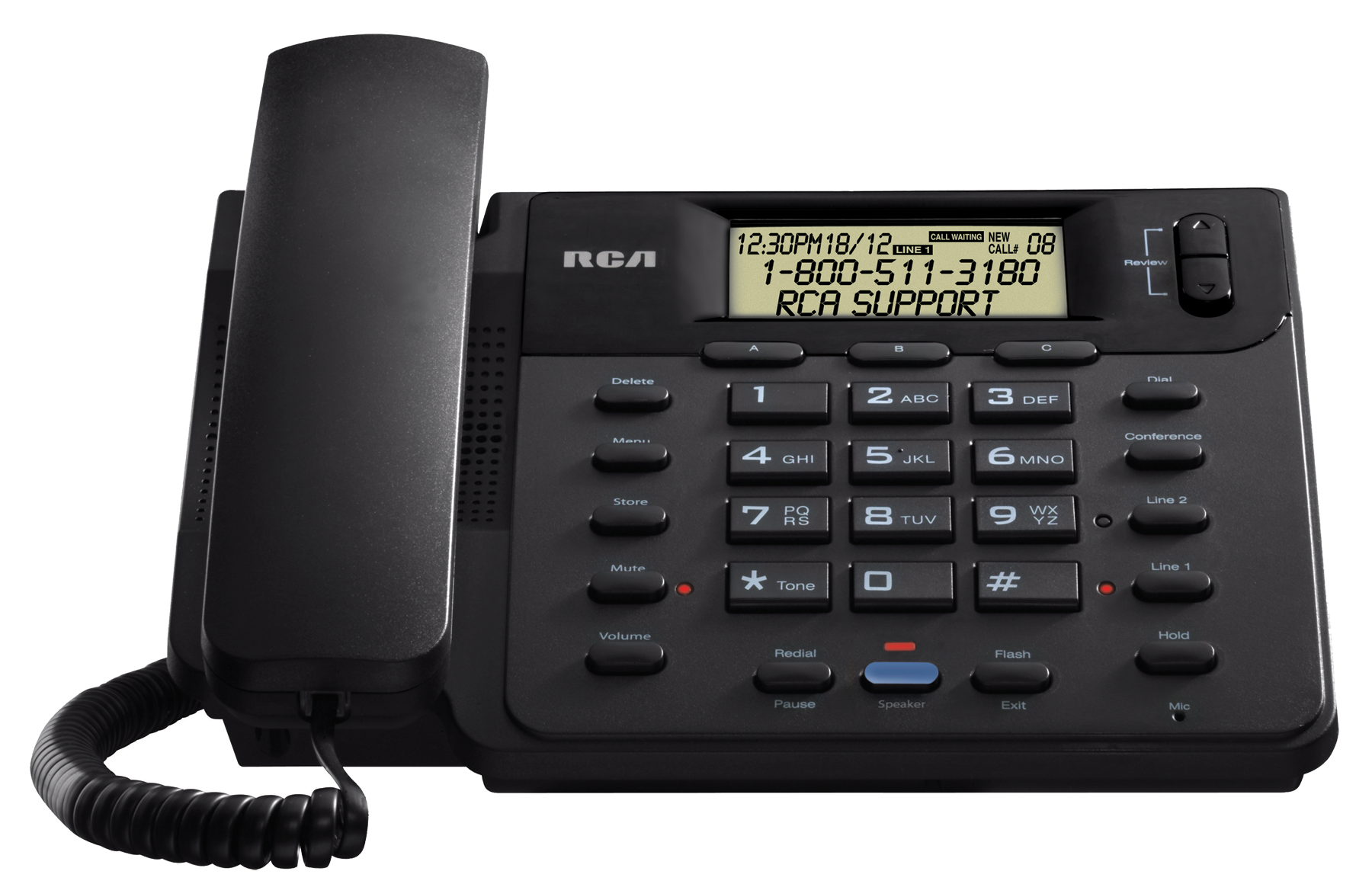 RCA ViSys 25201RE1 Corded 2Line Speakerphone with CID