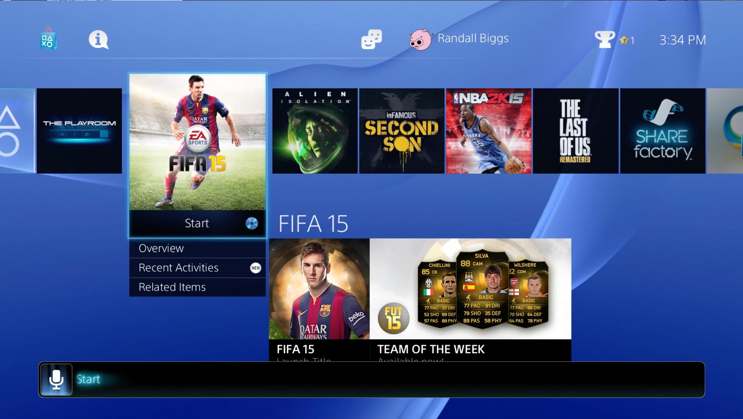 Camera; PS Camera; PlayStation; Navigate; PS4