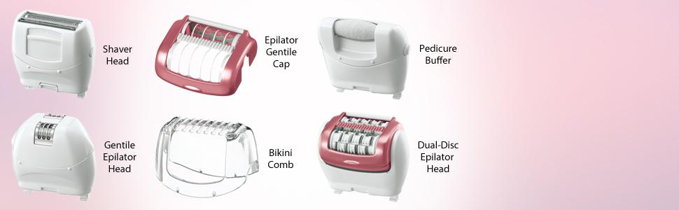 Amazon.com : Panasonic ES-ED90-P Wet/Dry Epilator and Shaver, with Six ...