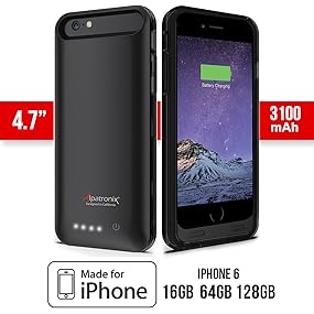 iphone 6 charging case, iphone 6 battery case, iphone 6 charger case