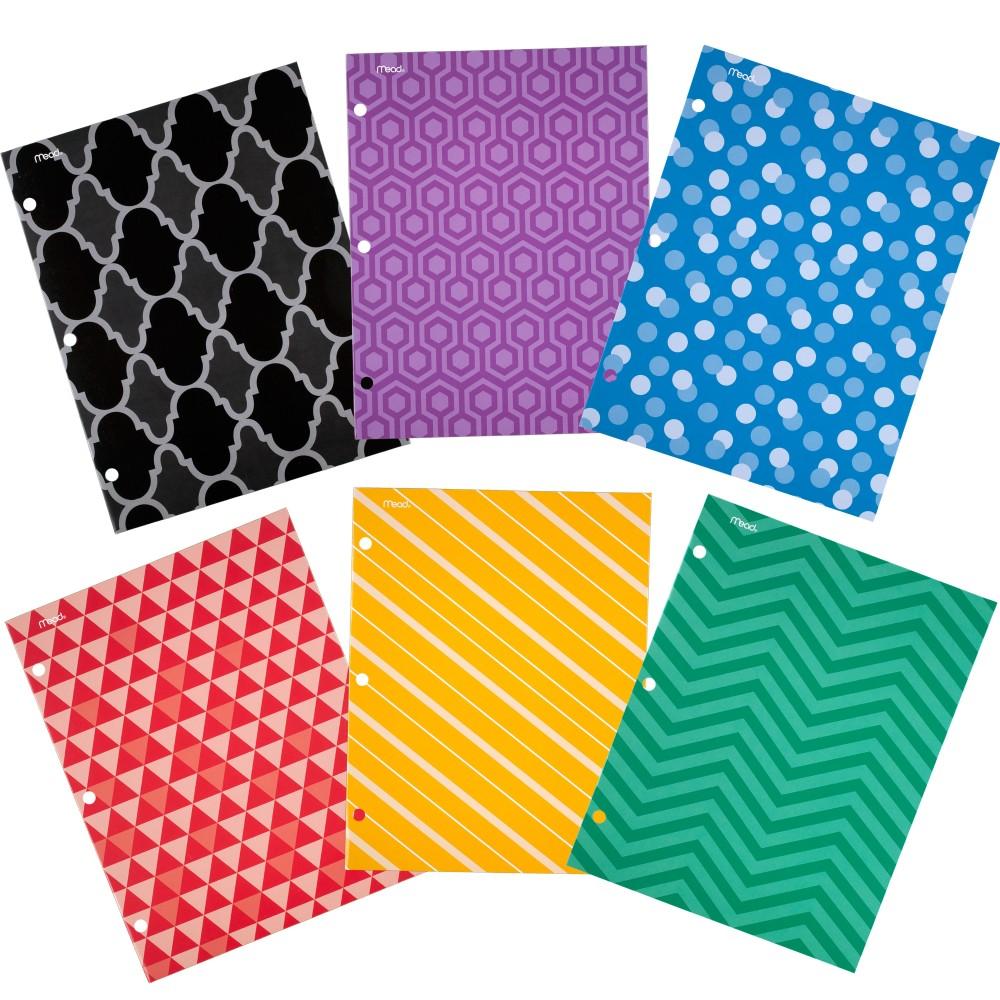 Mead 2Pocket Portfolio Folders, Assorted Fashion Designs