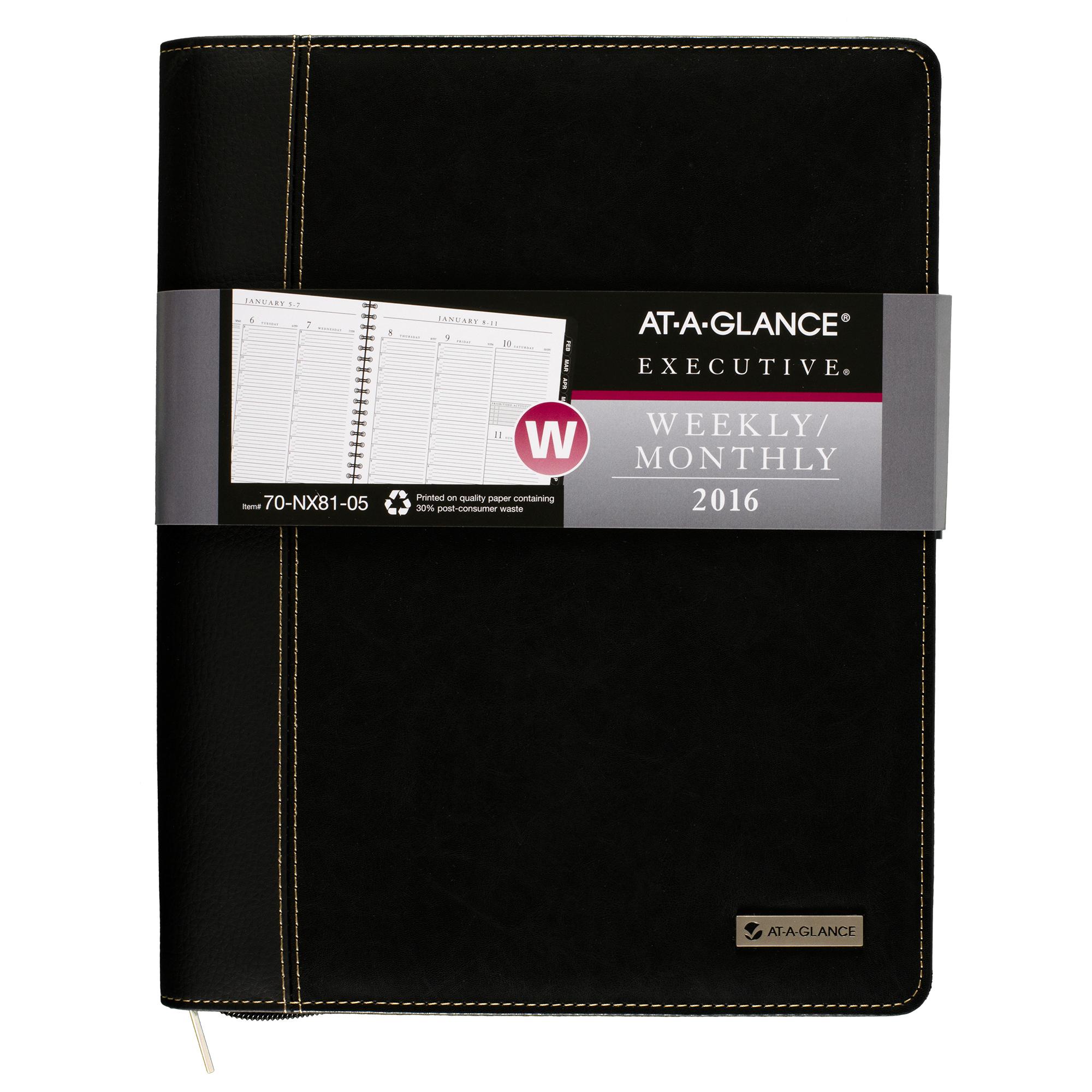 AT A GLANCE Appointment Book Executive Planner Quarter Hourly 