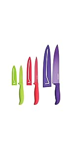 sharp knives, farberware, knives, cutlery, knife set, knives, open stock, sharpener, cutting board
