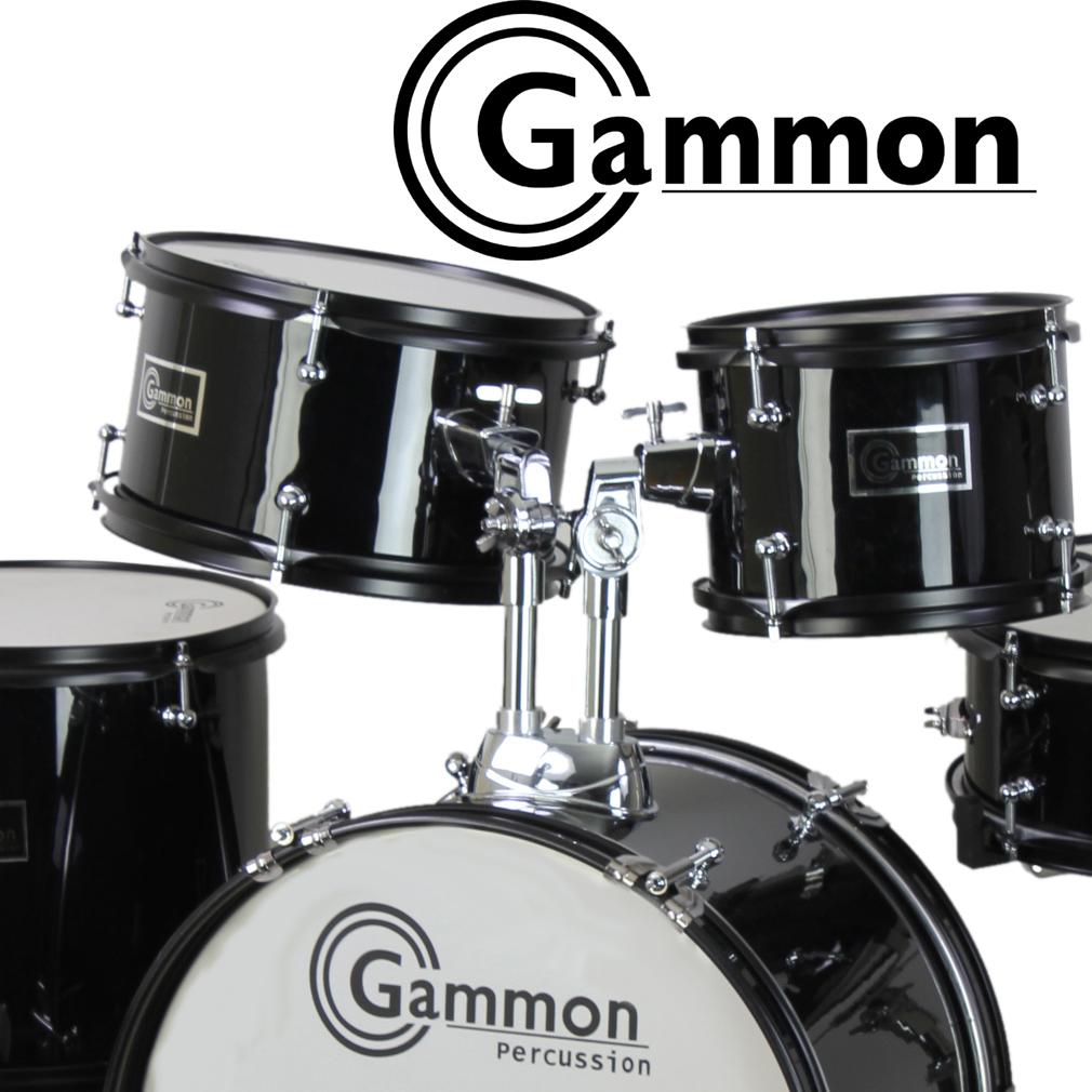 Gammon 5Piece Junior Starter Drum Set Metallic Blue Kit