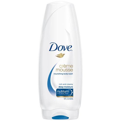 Dove, Nourishing Body Wash, CrÃ..me Mousse, Gentle