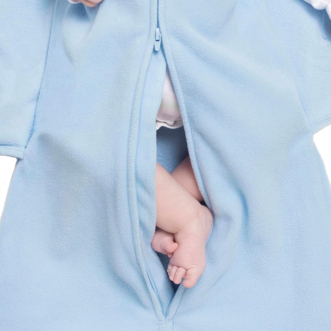 HALO SleepSack MicroFleece Swaddle, Baby Blue, Preemie Baby