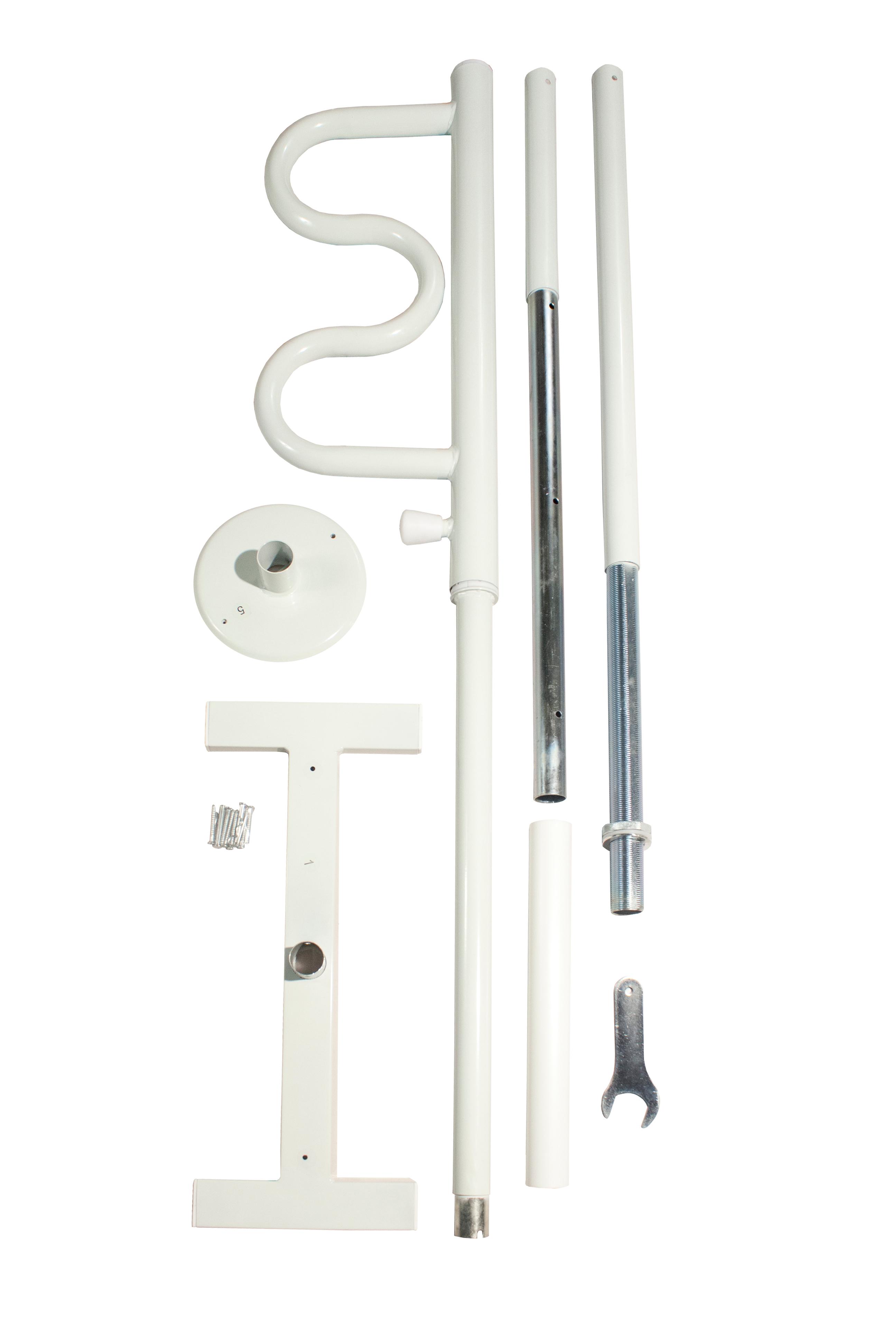 Stander Security Pole and Curve Grab Bar Tension Mounted