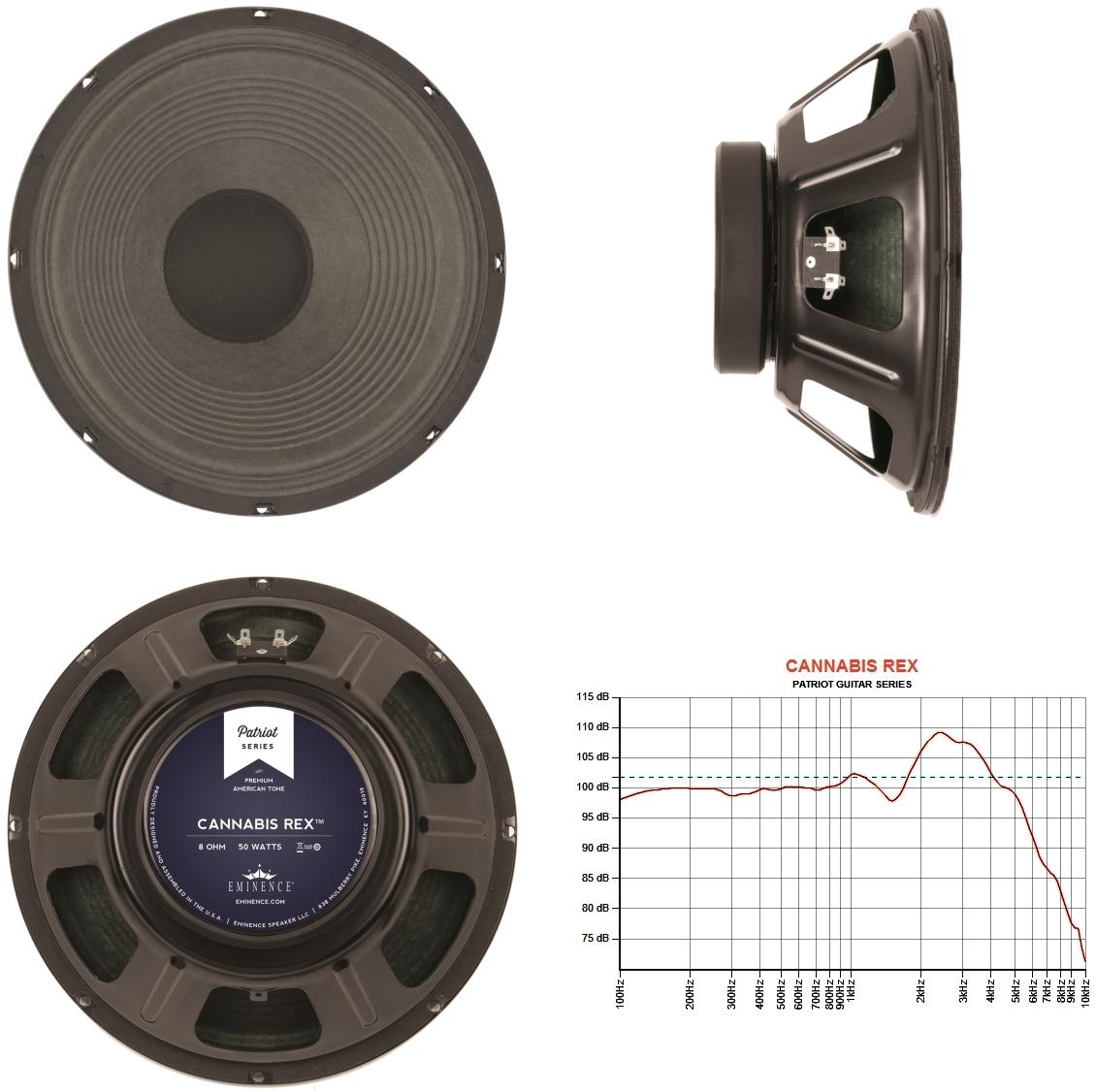 Eminence Patriot Cannabis Rex 12" Guitar Speaker with Hemp