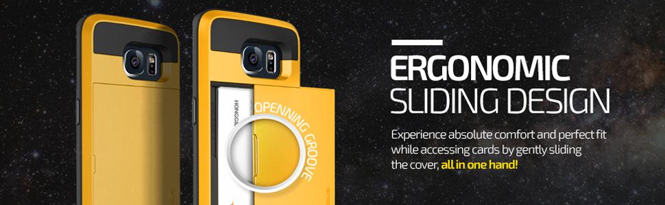 Galaxy S6 Edge Wallet Case, Verus Damda Slide Series