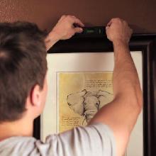 picture, hanging, help, glue, assistance, stick, adhere