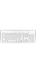 Macally iKeyslim Hi-Speed USB 2.0 Slim Keyboard with Two USB Ports