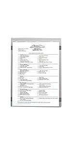 Welded Vinyl Magnetic Shop Ticket Holders