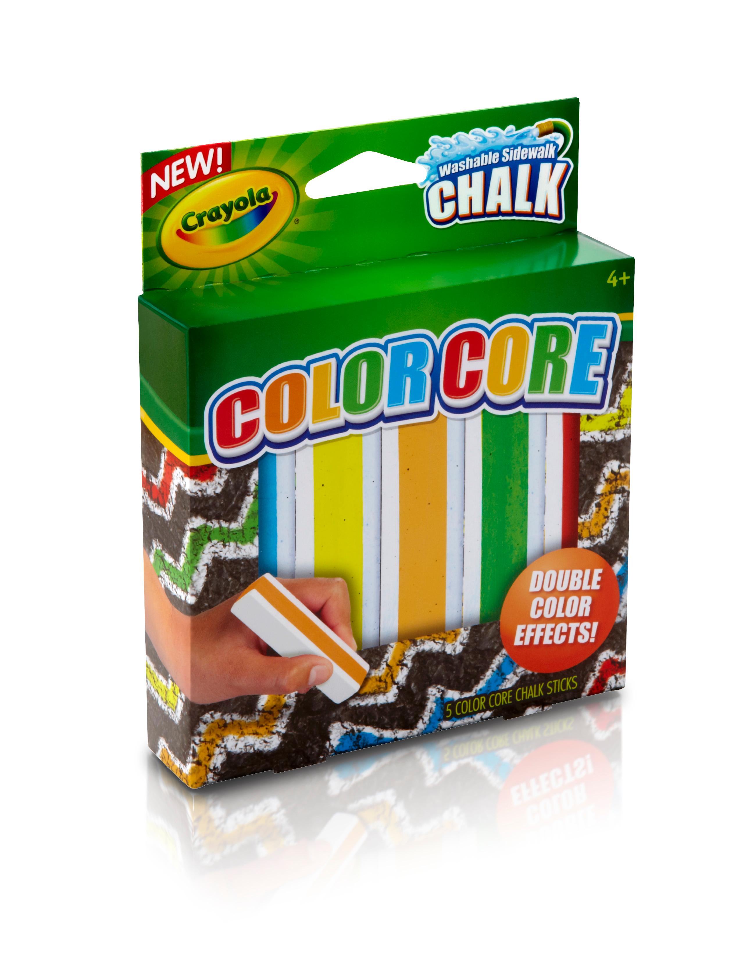 Crayola Special Effects Sidewalk Chalk Color Core Toys