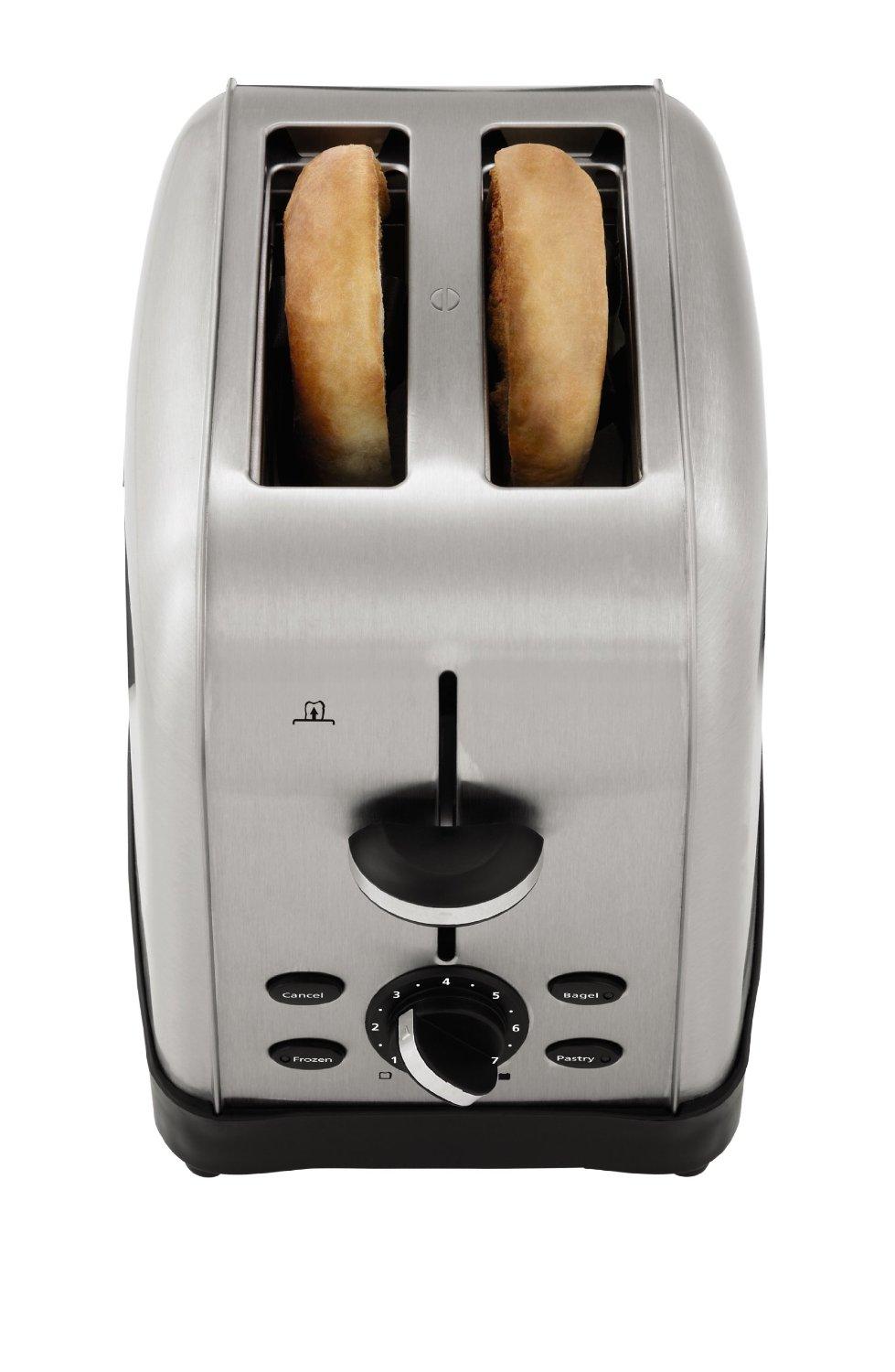 Oster TSSTTRWF2S Brushed Stainless Steel 2Slice Toaster