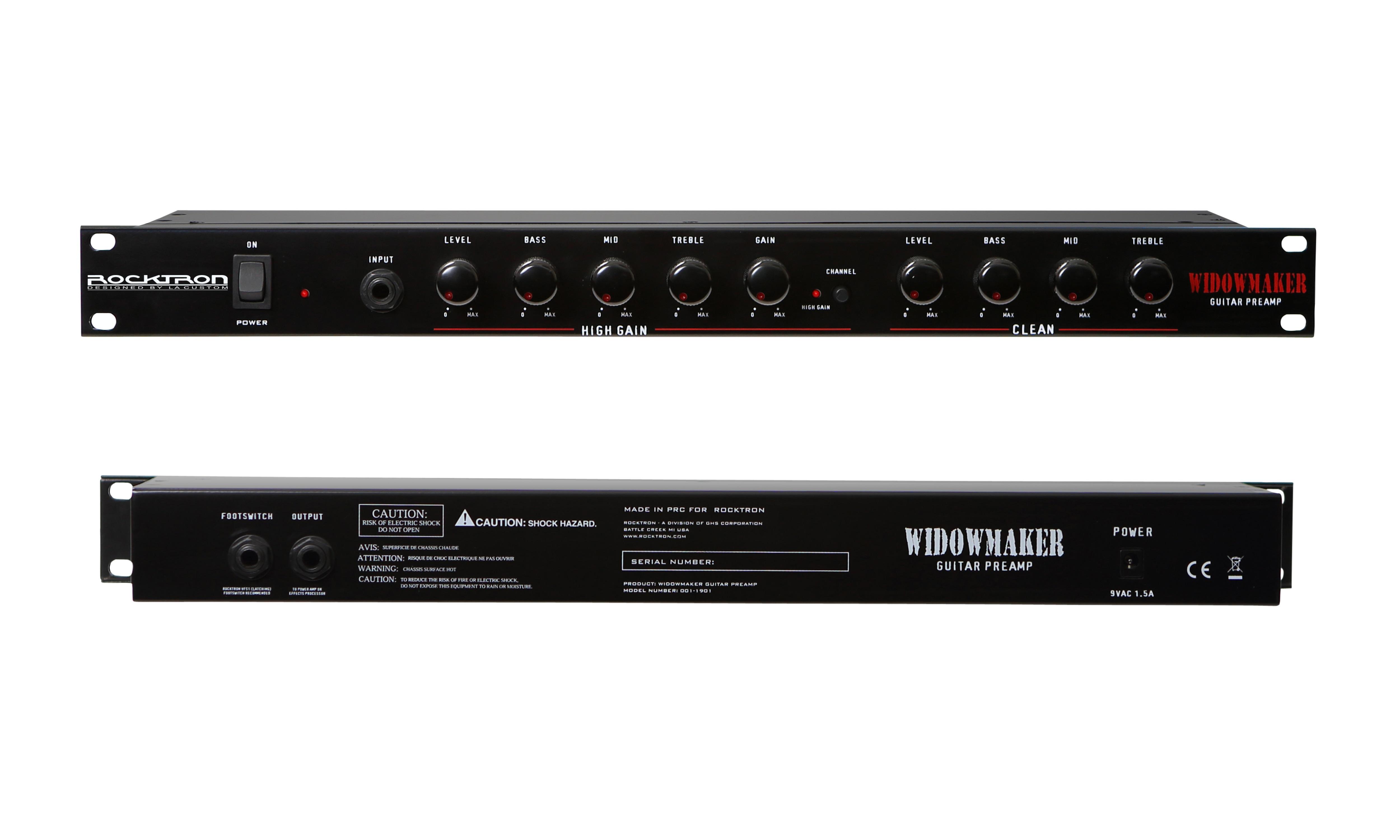 Rocktron Widowmaker Guitar Preamp Rack Mount Musical