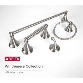 Delta, bath, towel, bar, rack, hook, ring, tp, toilet, holder