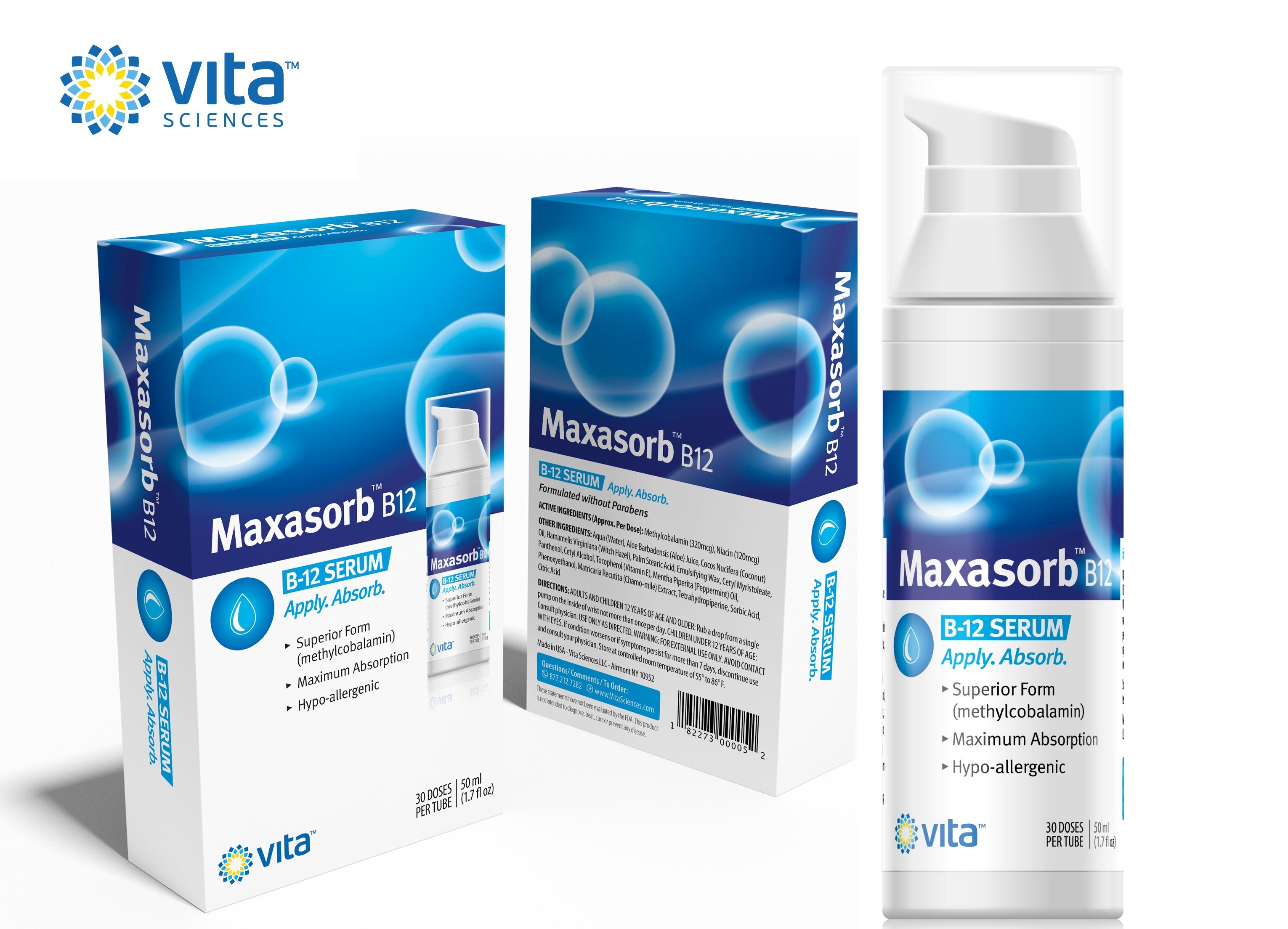 Vita Sciences Vitamin B12 Methylcobalamin Cream Skin Health