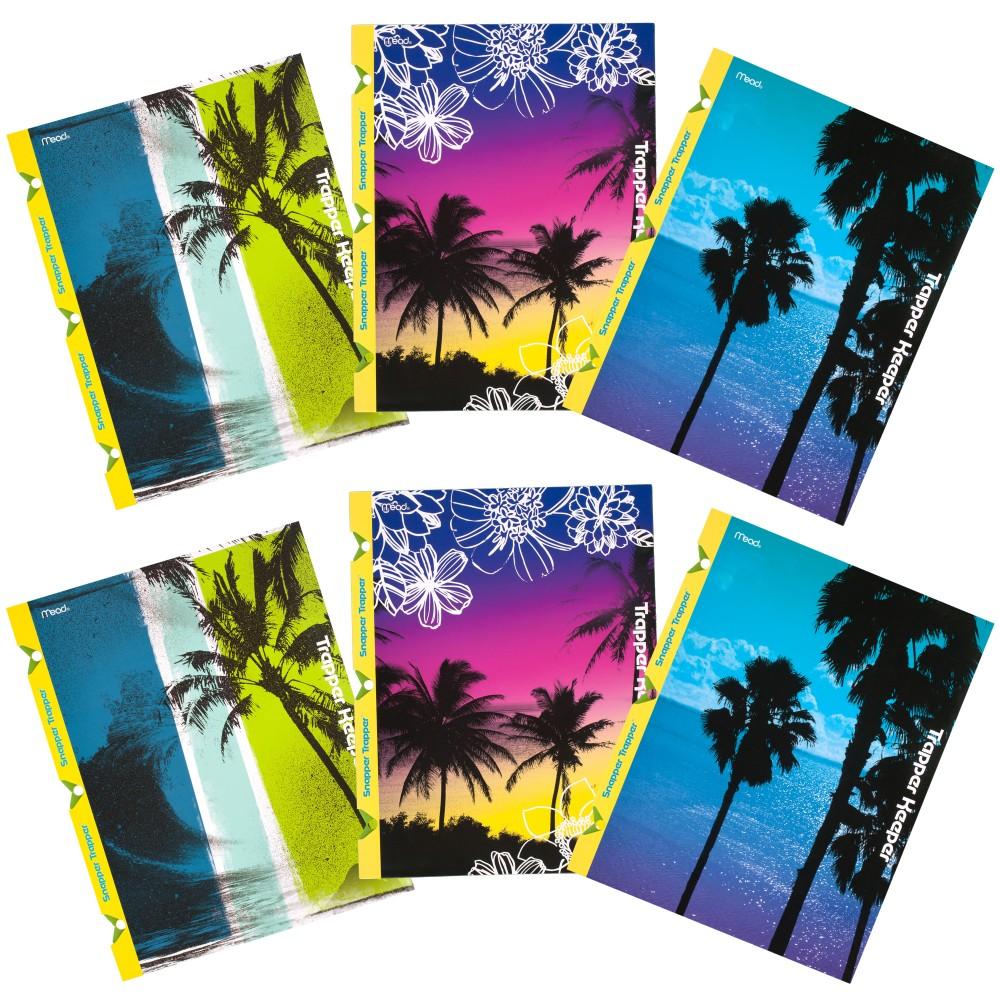 Mead Trapper Keeper Snapper Trapper 2Pocket Folders, Fun