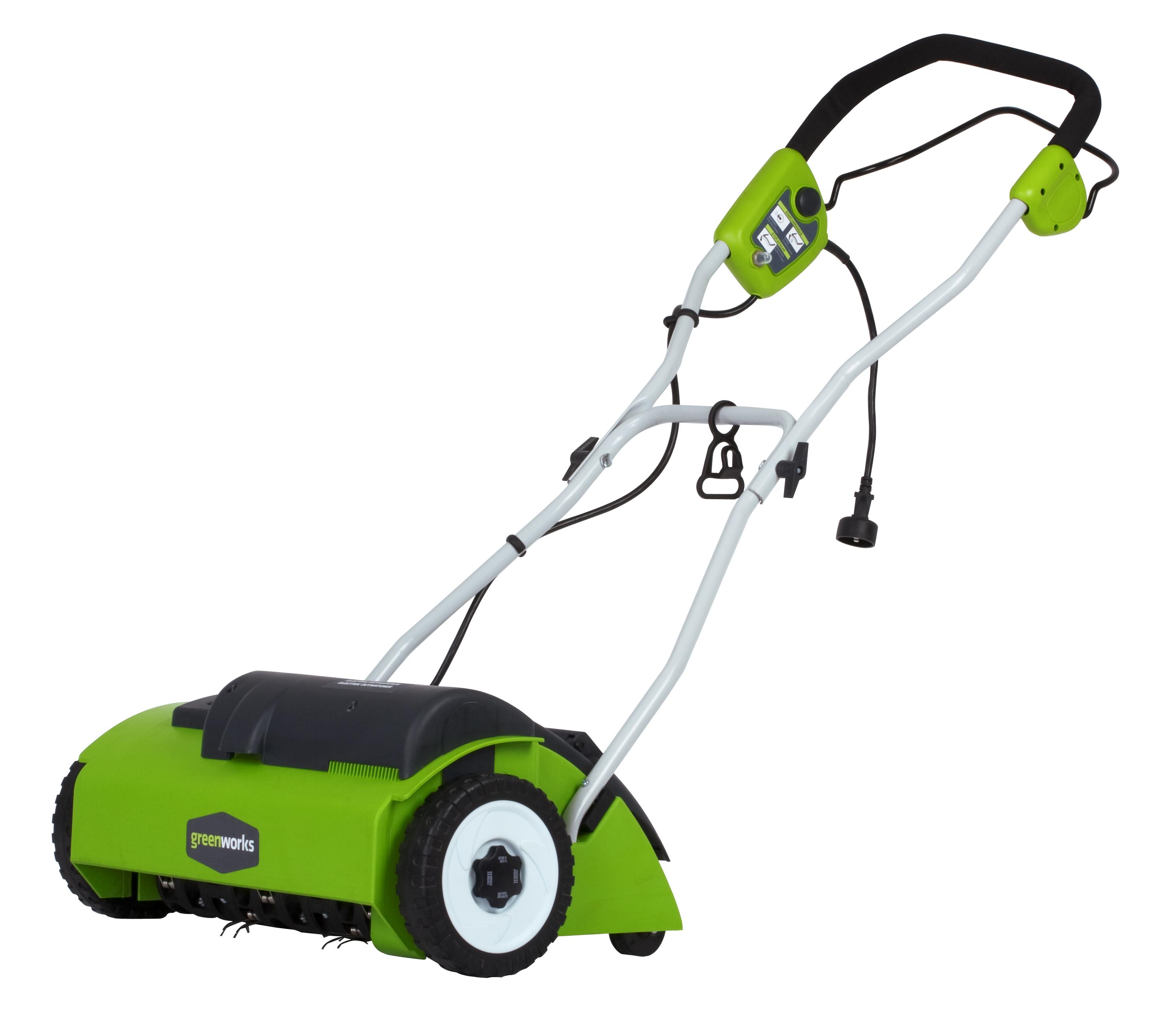 Amazon.com : GreenWorks 27022 10 Amp 14" Corded Dethatcher : Walk