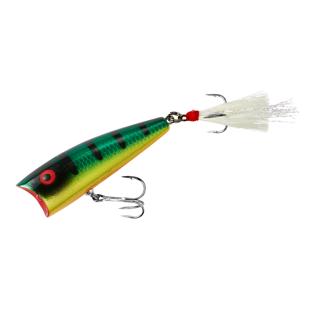 Rebel Lures Pop R Plus Fishing Lure (2 1/2Inch, Green