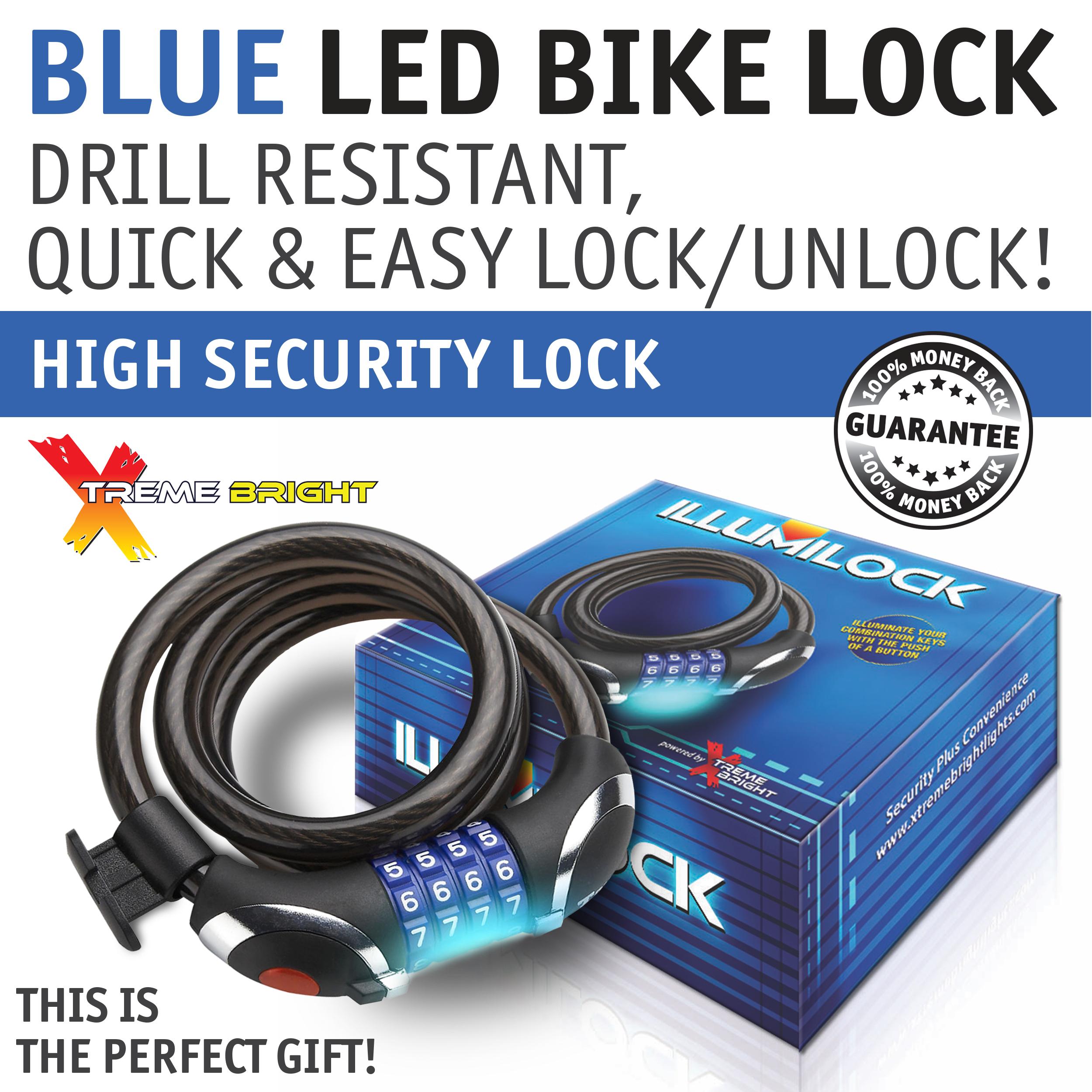 Xtreme Bright® Illumilock Cable Bike Lock Ultimate