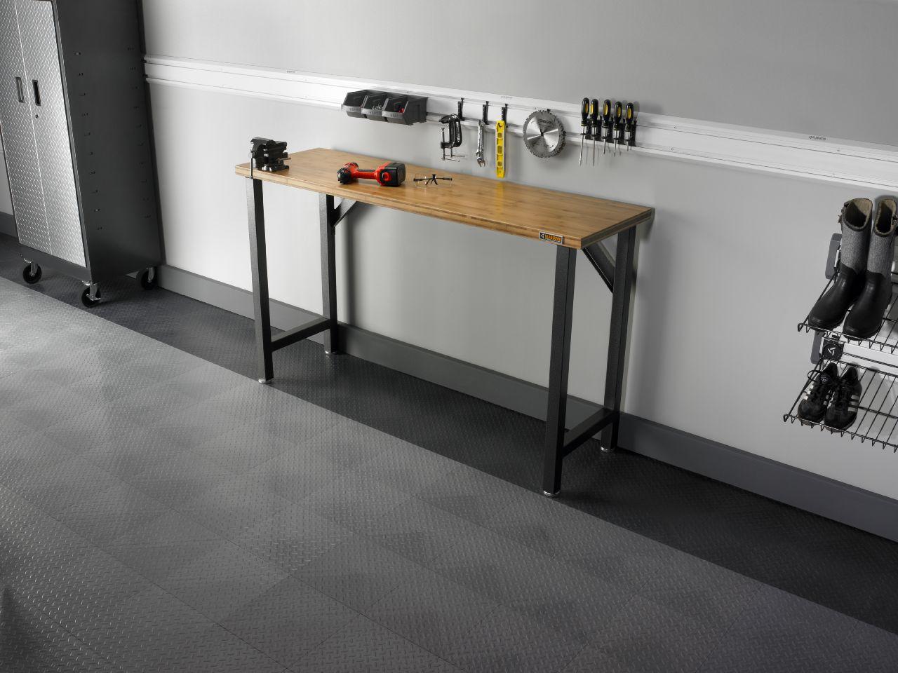 Gladiator GAWB66BAWG 66.5Inch Bamboo Modular Workbench Gladiator