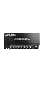 J-Tech Digital JTDHDEX1x8 ProAV Premium Quality 1X8 HDMI Extender/HDMI Amplifier/HDMI Splitter over