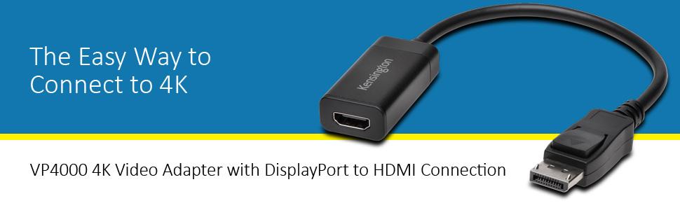 VP4000 4K Video Adapter with DisplayPort to HDMI Connection