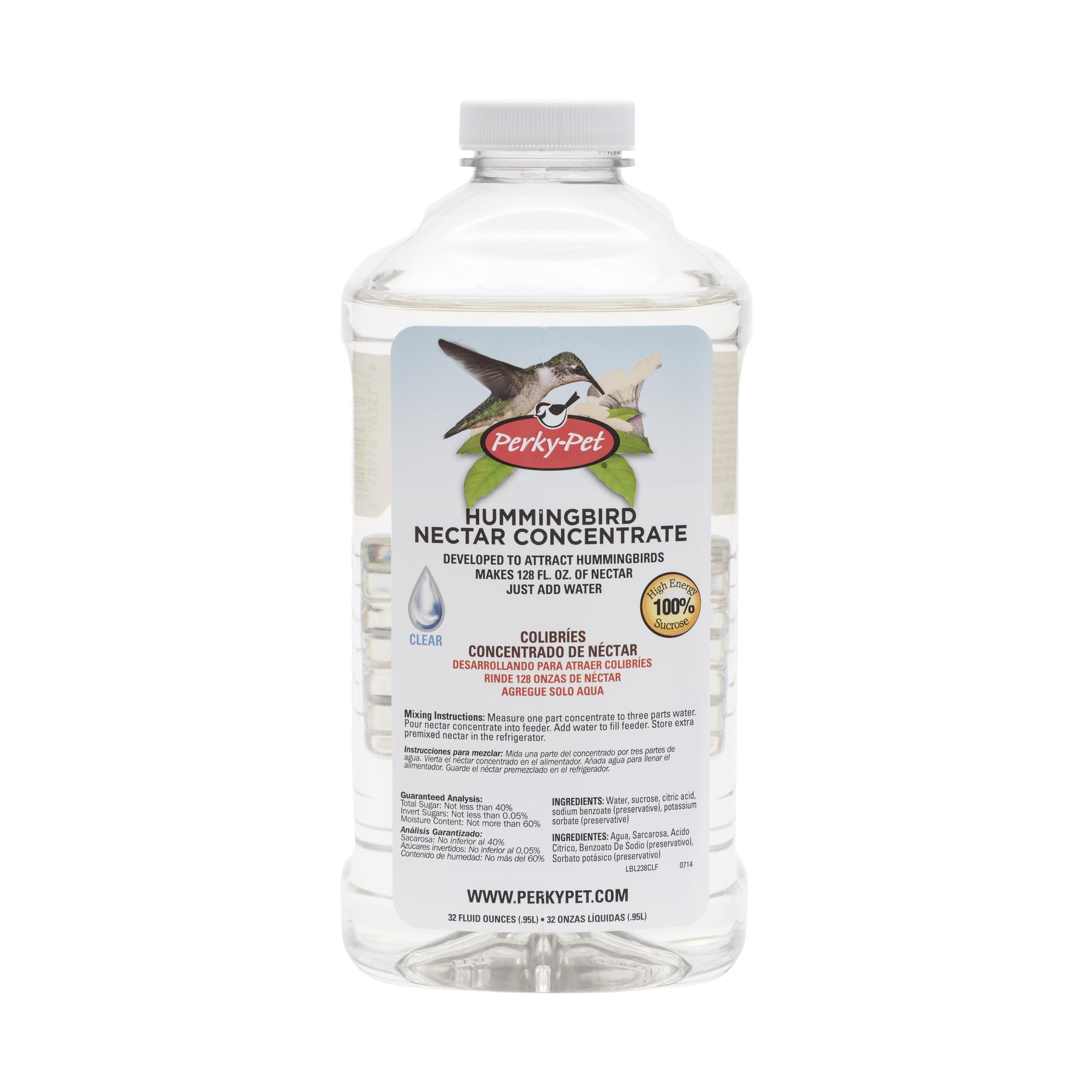 PerkyPet 238CL Clear Hummingbird Nectar Concentrate, 32