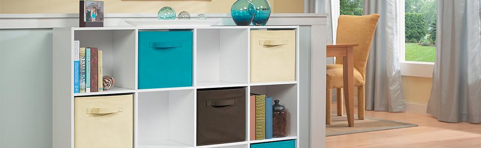 Cubeicals, storage, cubes, fabric drawers, organization, organize your home, closetmaid