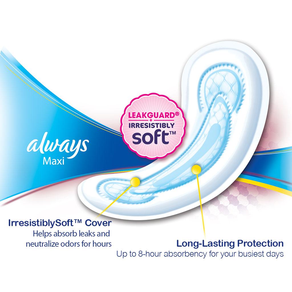 Always Maxi Soft & Clean With OdorLock Regular Without
