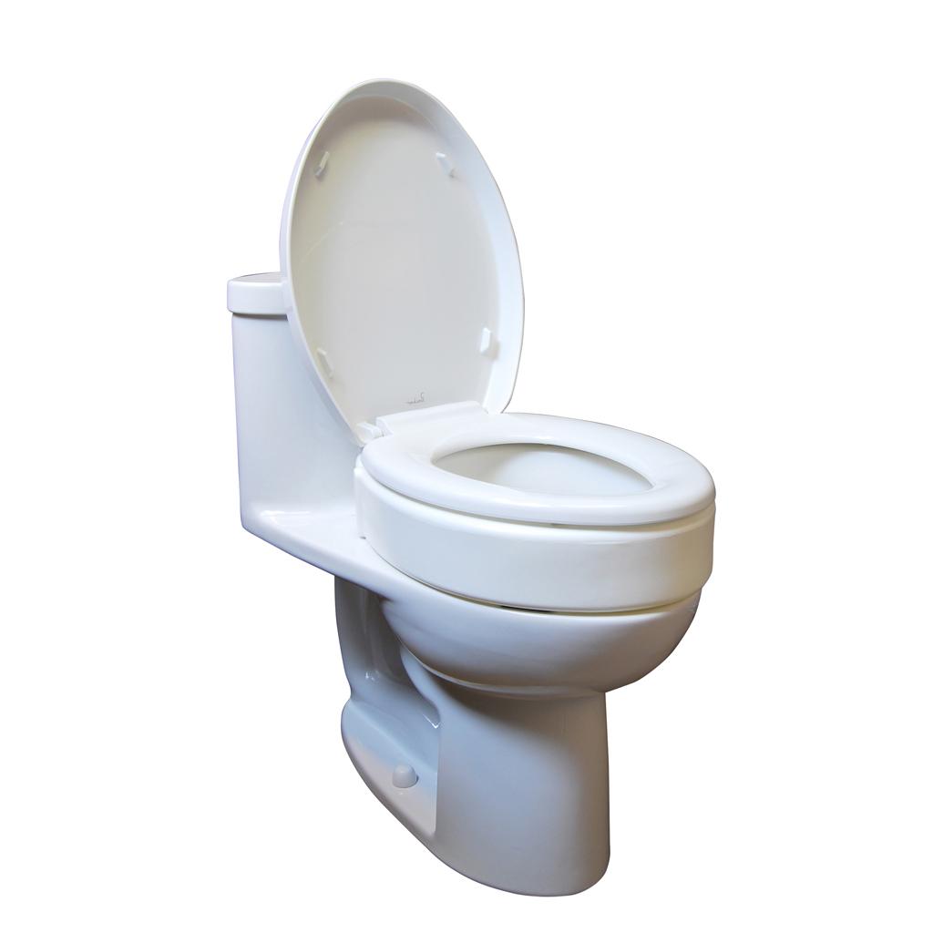 Allows individual to use existing toilet seat and lid